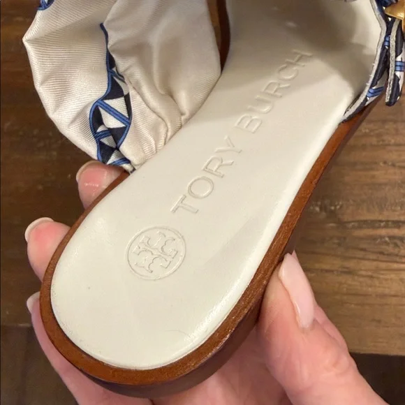 Tory Burch Selby Scarf Sandal - Picture 9 of 16